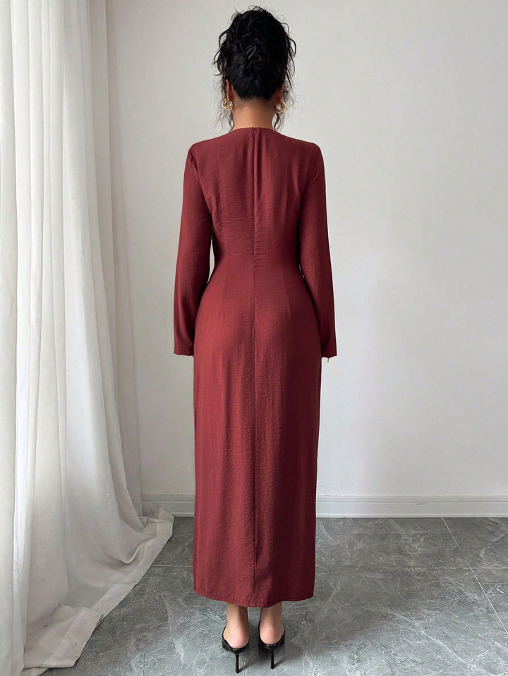 Rochie maxi SHEIN, vișiniu