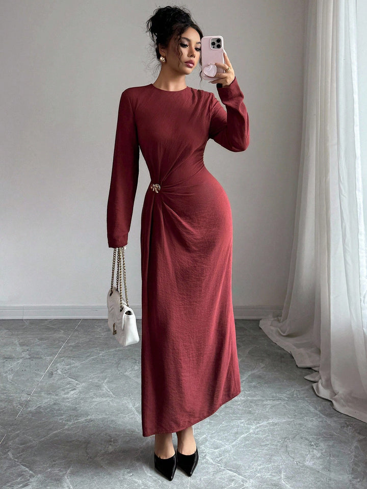 Rochie maxi SHEIN, vișiniu