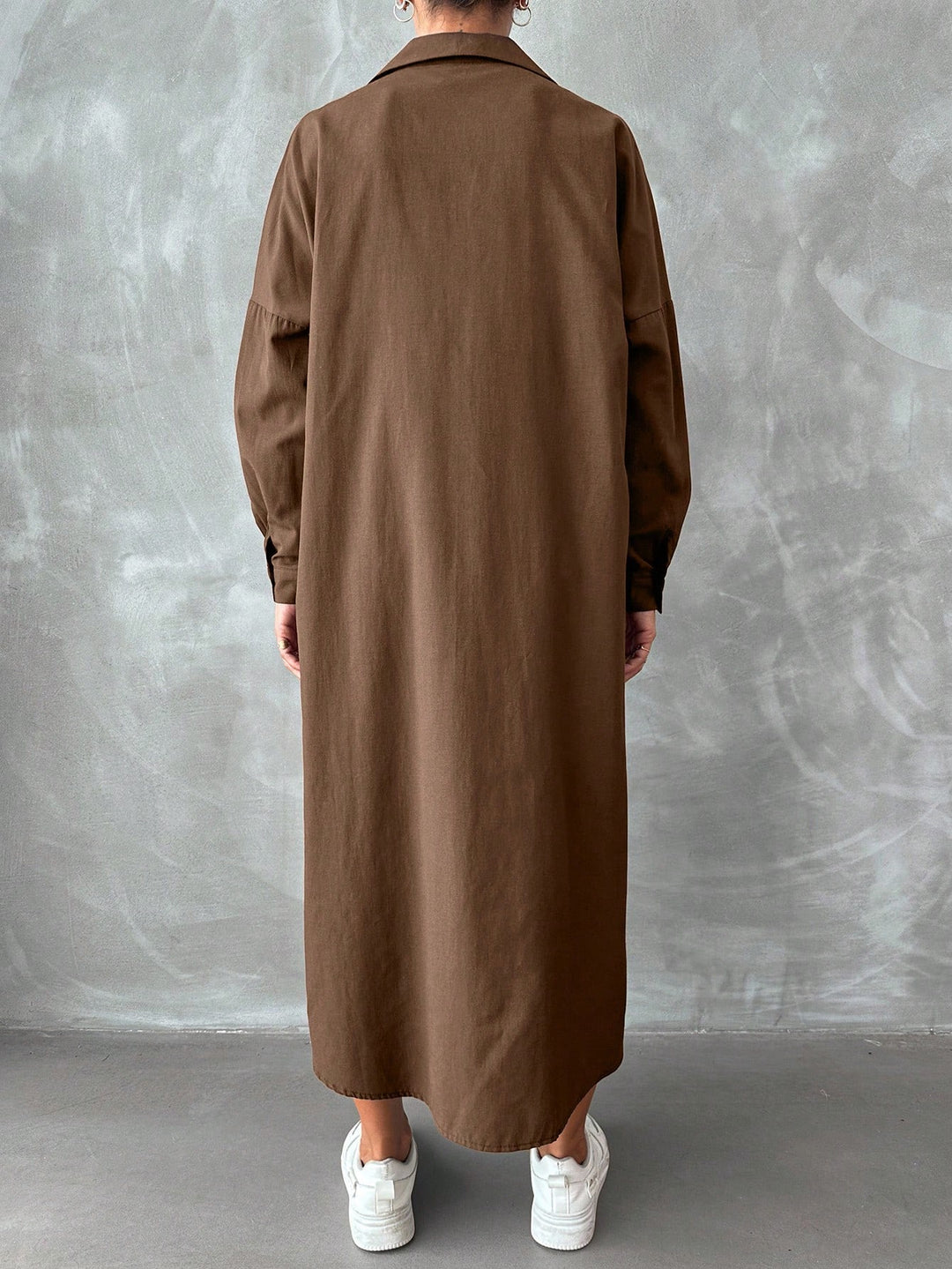 Rochie tip cămașă  SHEIN, maro