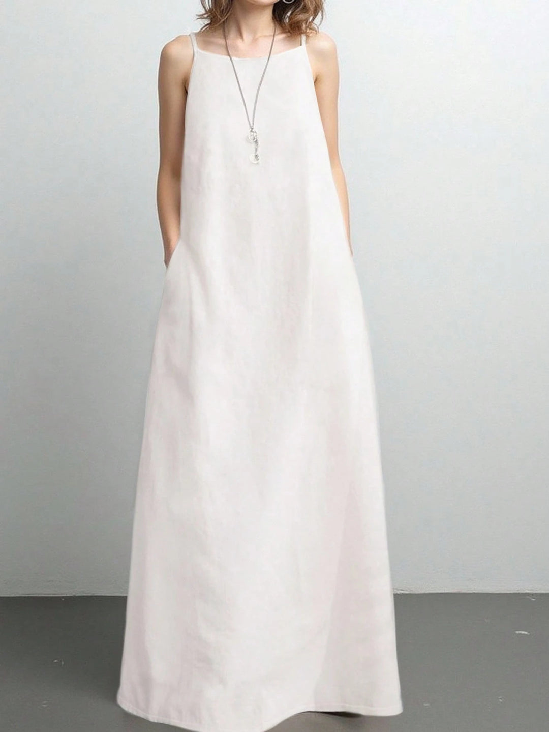 Rochie maxi SHEIN, alb