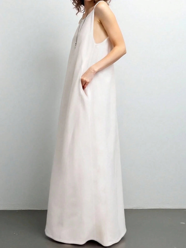 Rochie maxi SHEIN, alb