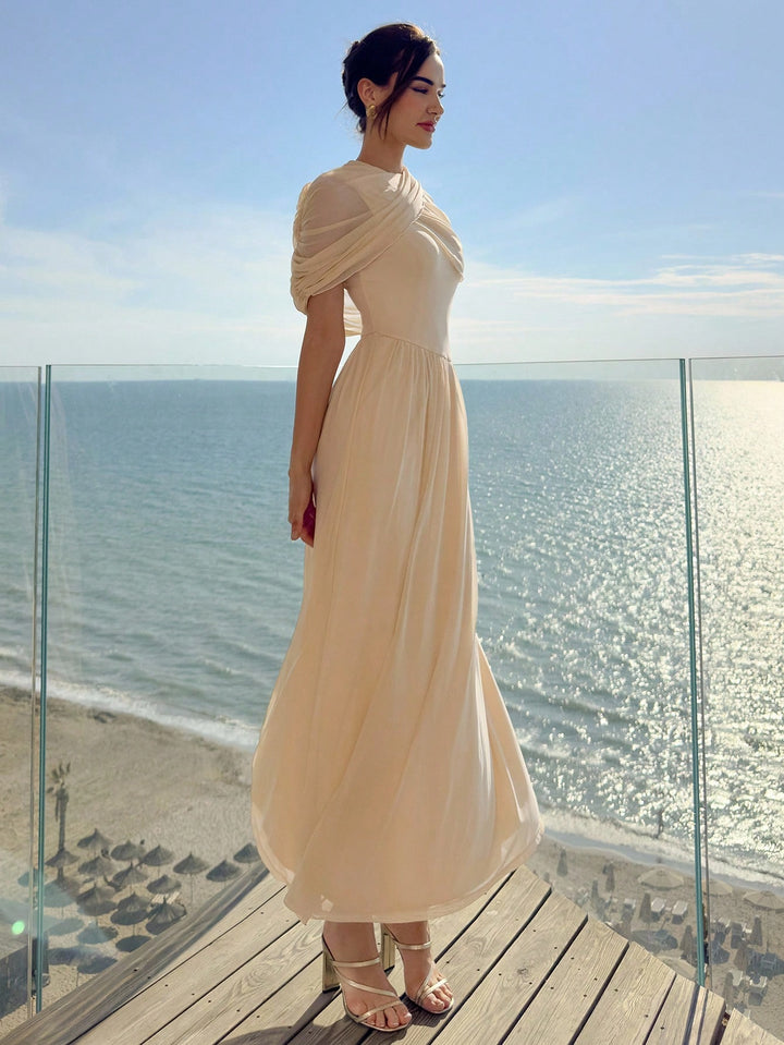 Rochie maxi SHEIN, portocaliu