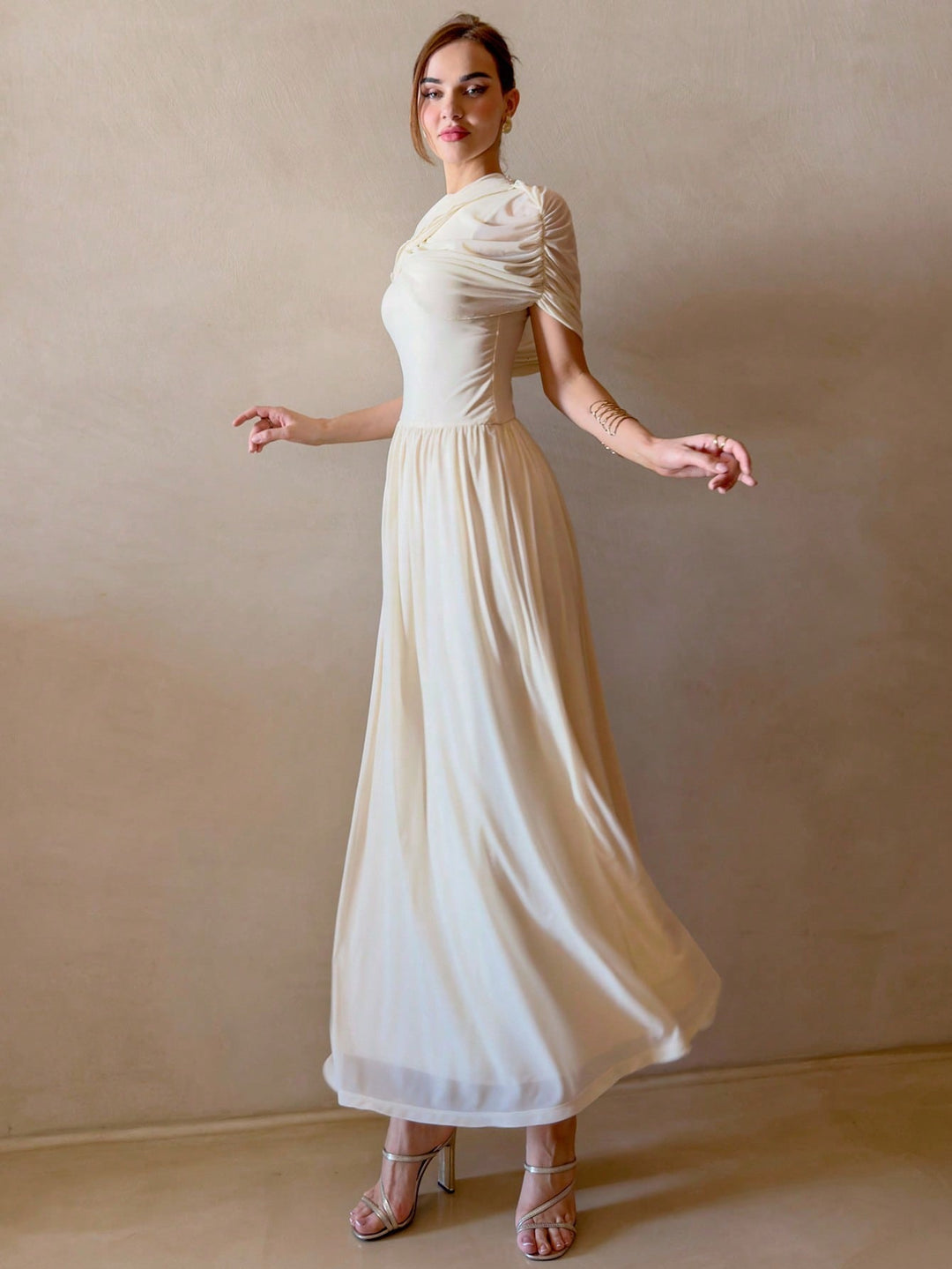 Rochie maxi SHEIN, portocaliu