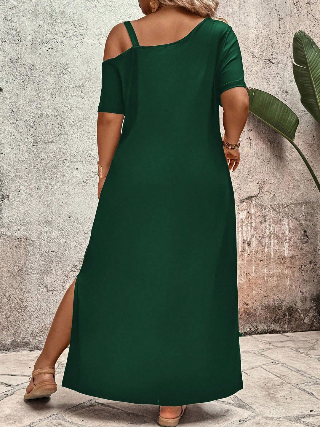 Rochie maxi Shein Curve+, mix culori