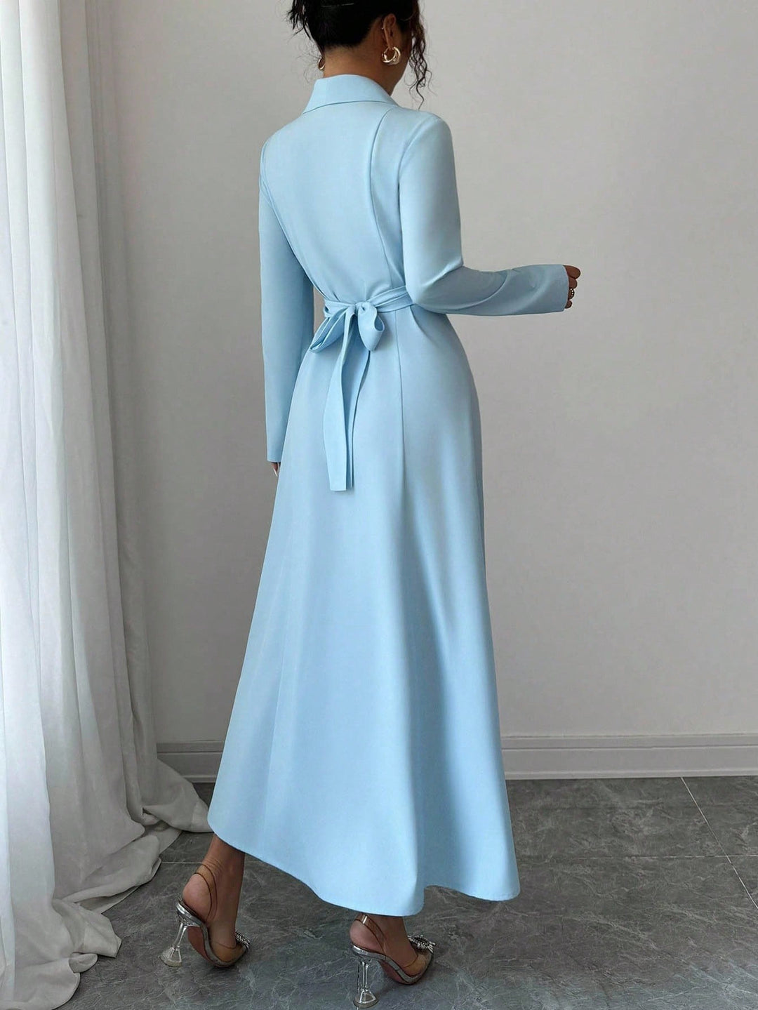 SHEIN maxi ruha, kék