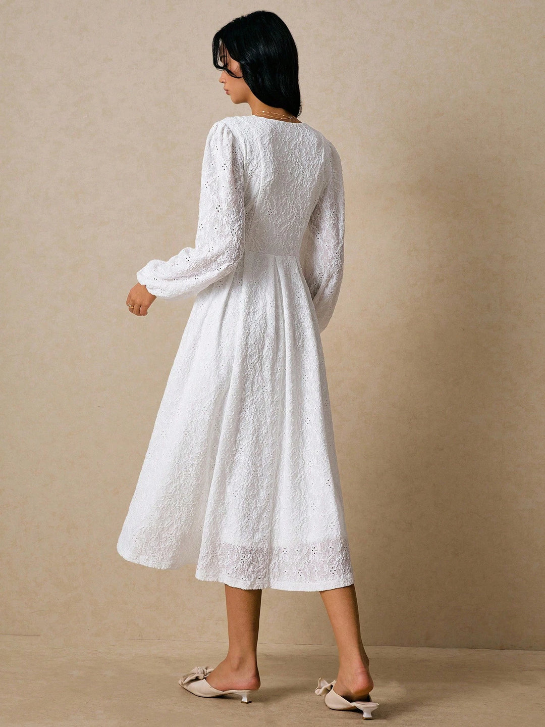 Rochie midi SHEIN, alb