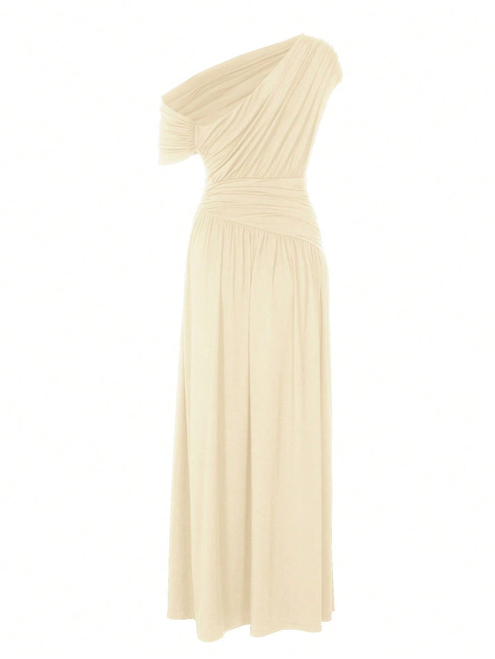 Rochie maxi SHEIN, crem