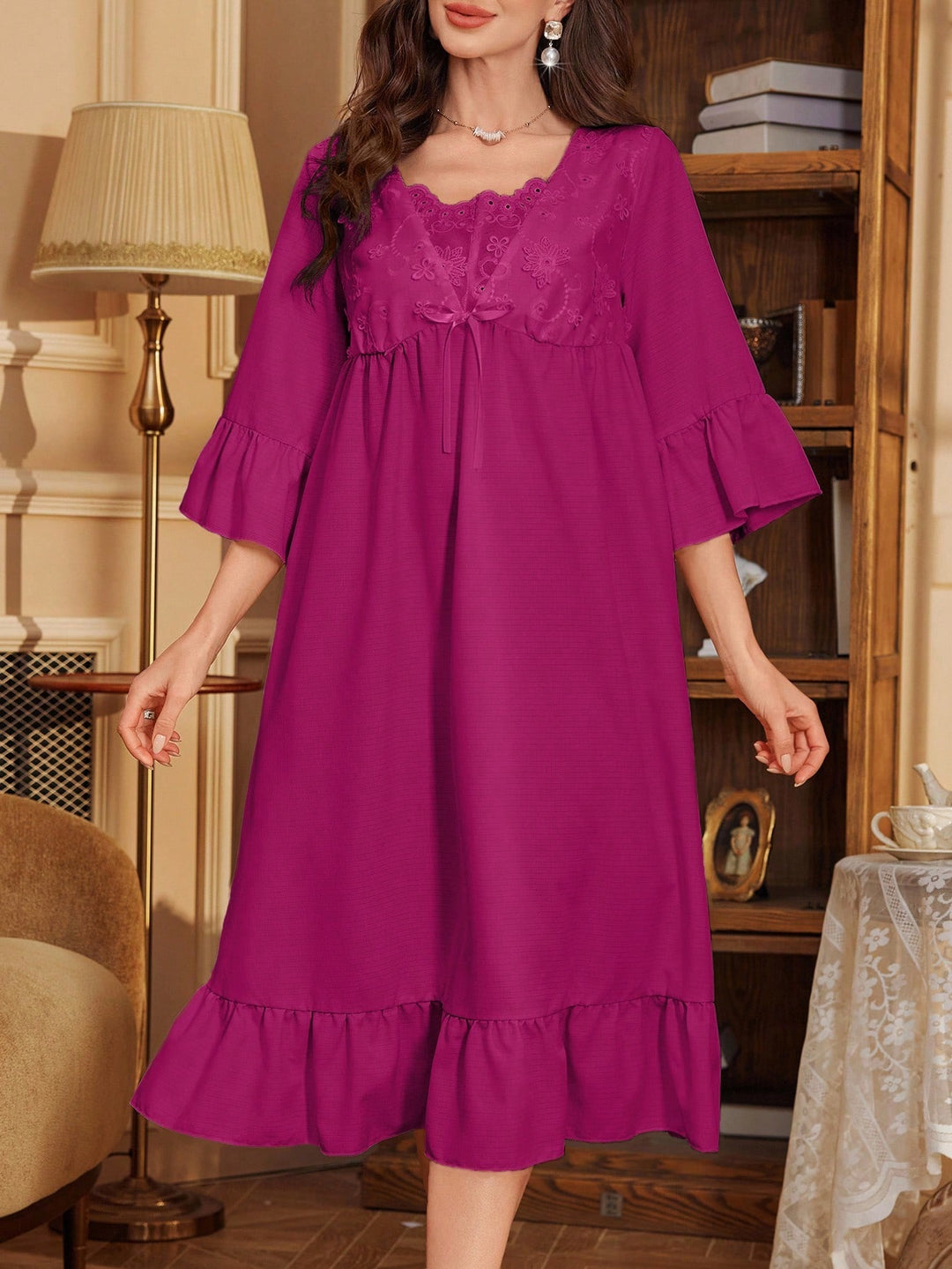 Rochie de noapte SHEIN, roz