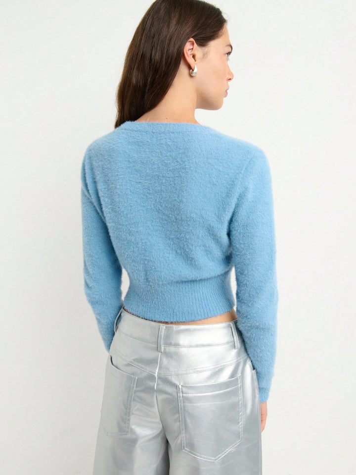 Cardigan SHEIN, albastru