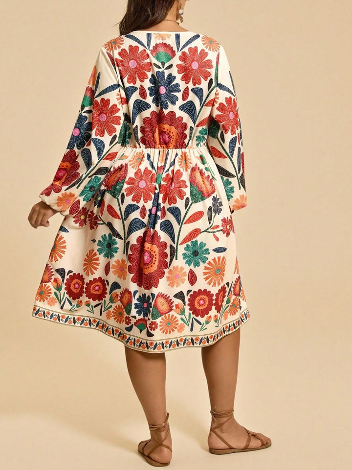 Rochie midi SHEIN, mix culori