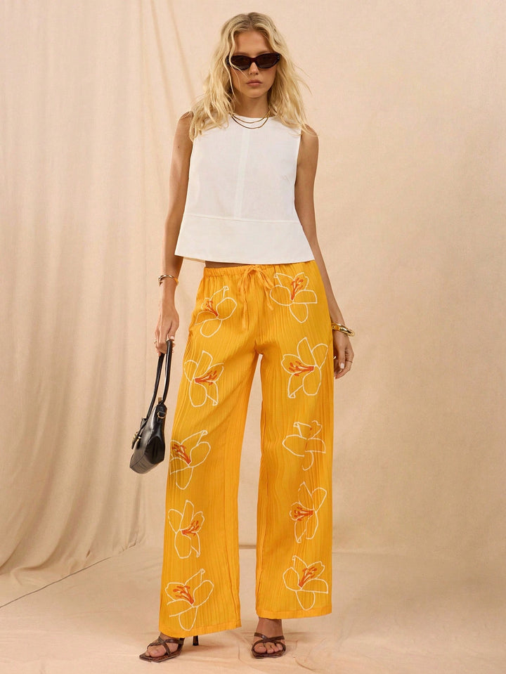 Pantaloni SHEIN, galben
