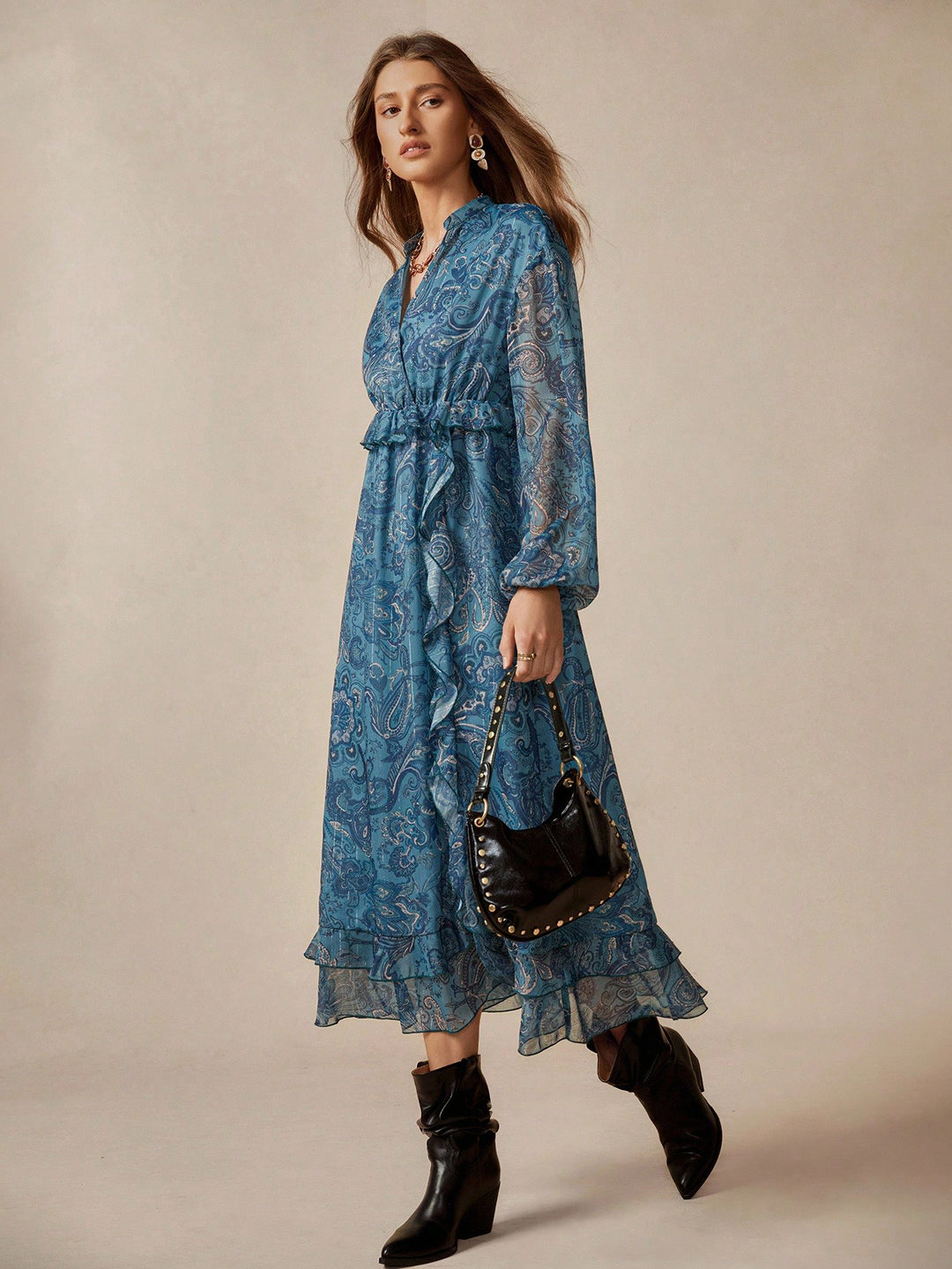 Rochie maxi SHEIN, albastru