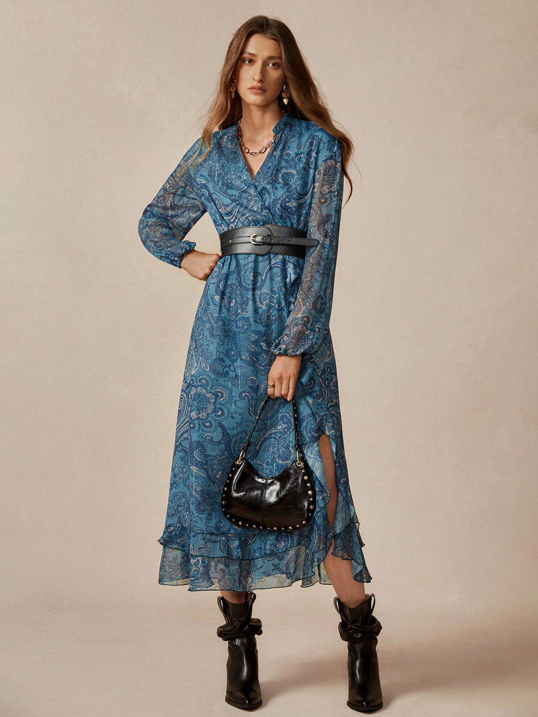 Rochie maxi SHEIN, albastru