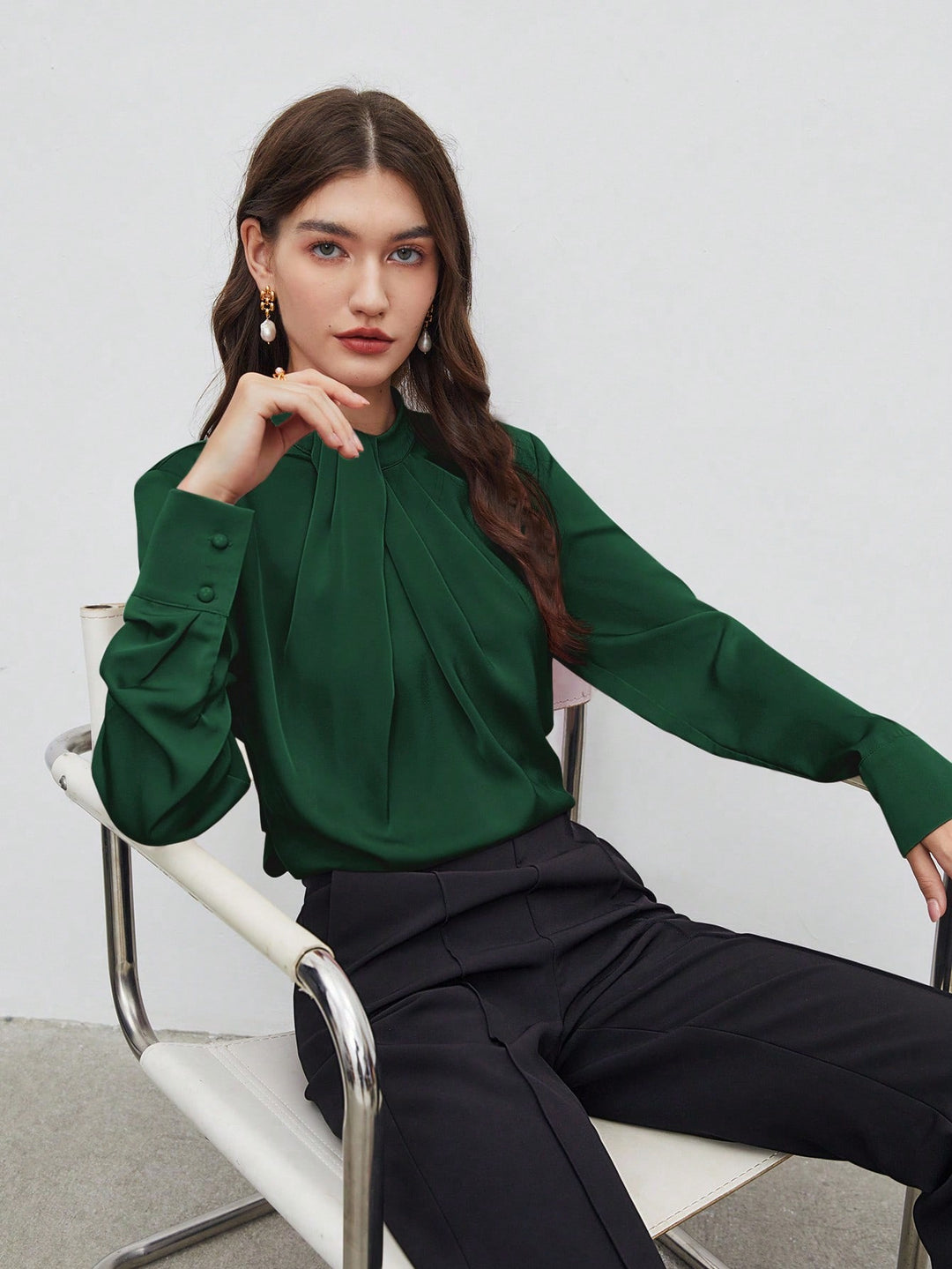 Bluza SHEIN, verde