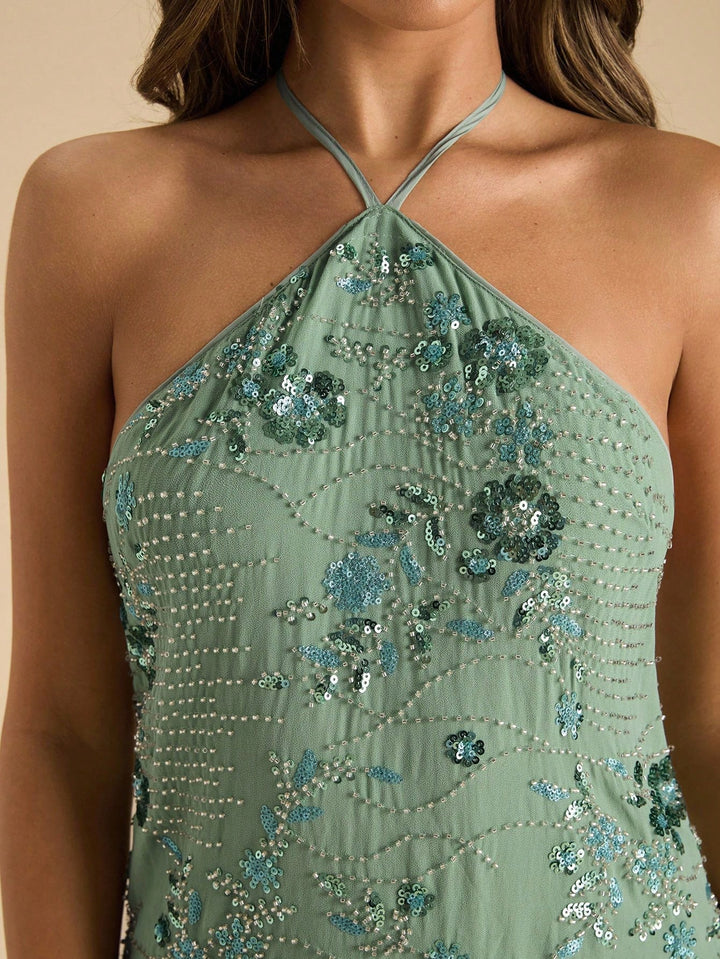 Rochie mini SHEIN, verde