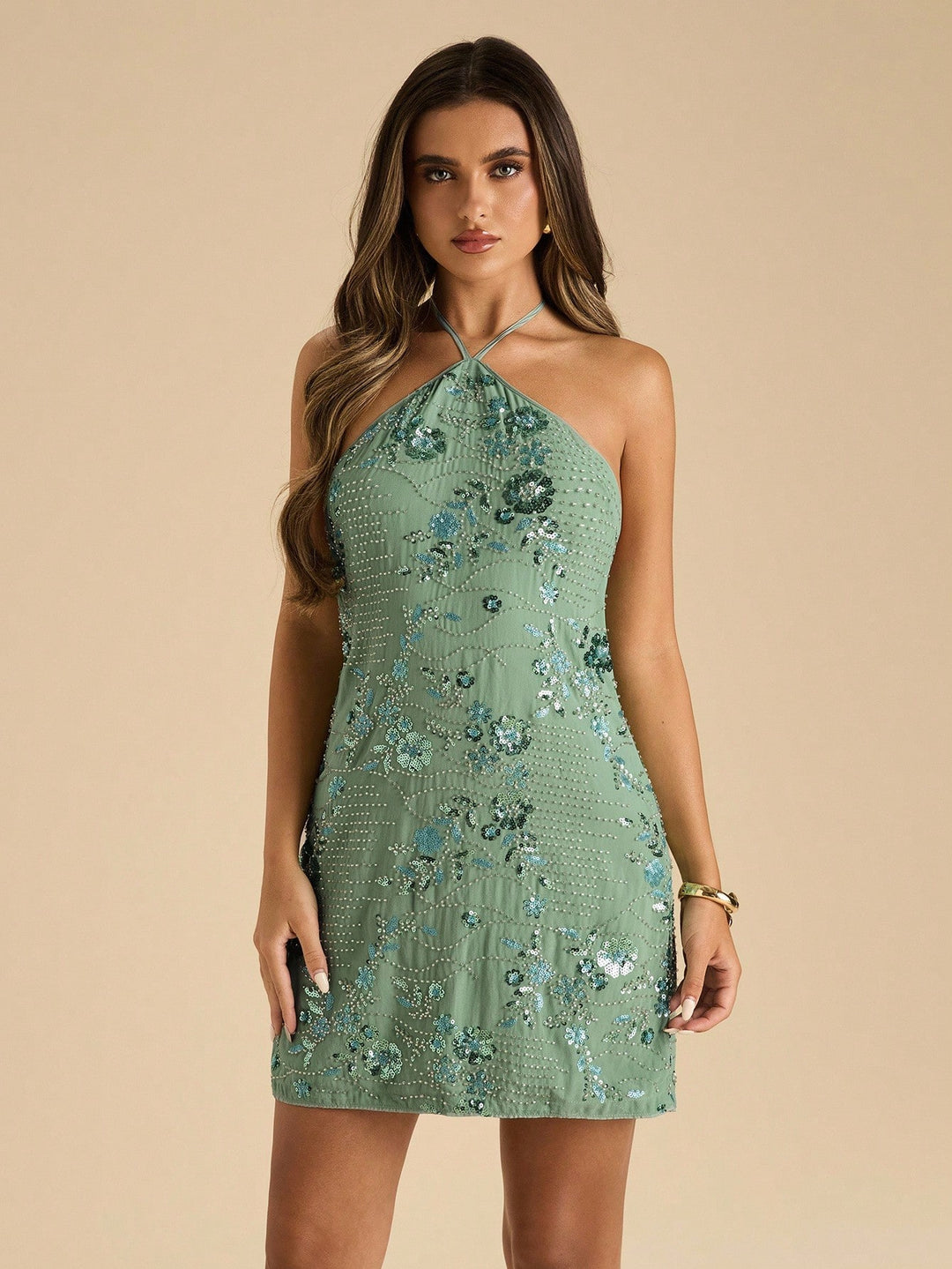 Rochie mini SHEIN, verde