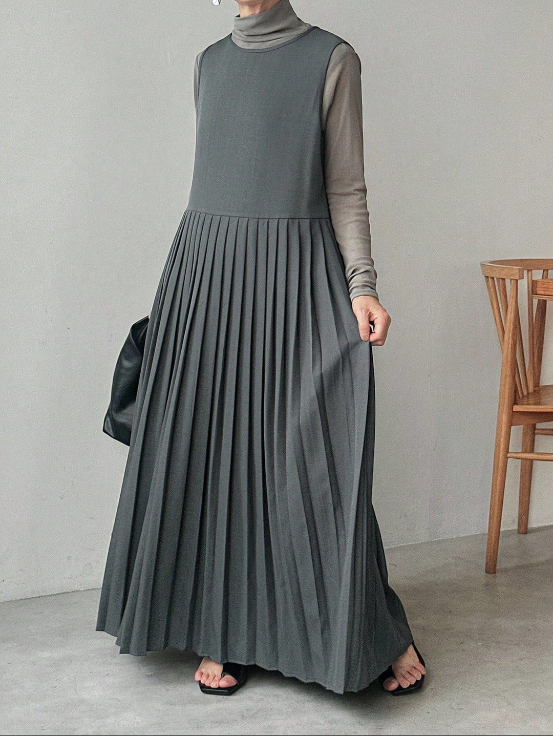 SHEIN szürke maxi ruha