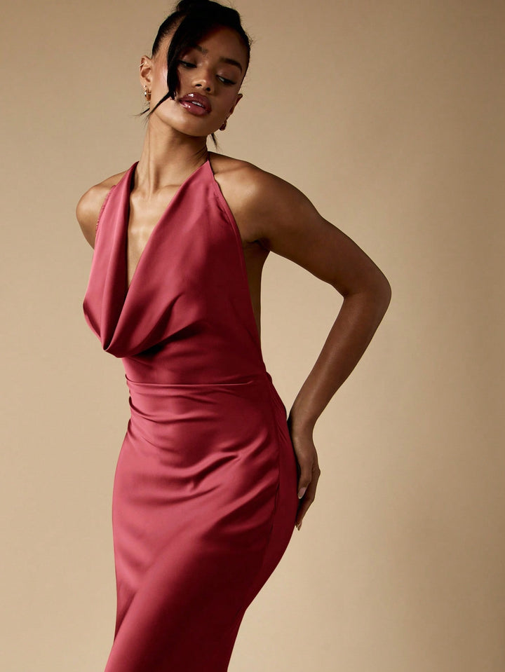 Rochie maxi SHEIN, vișiniu