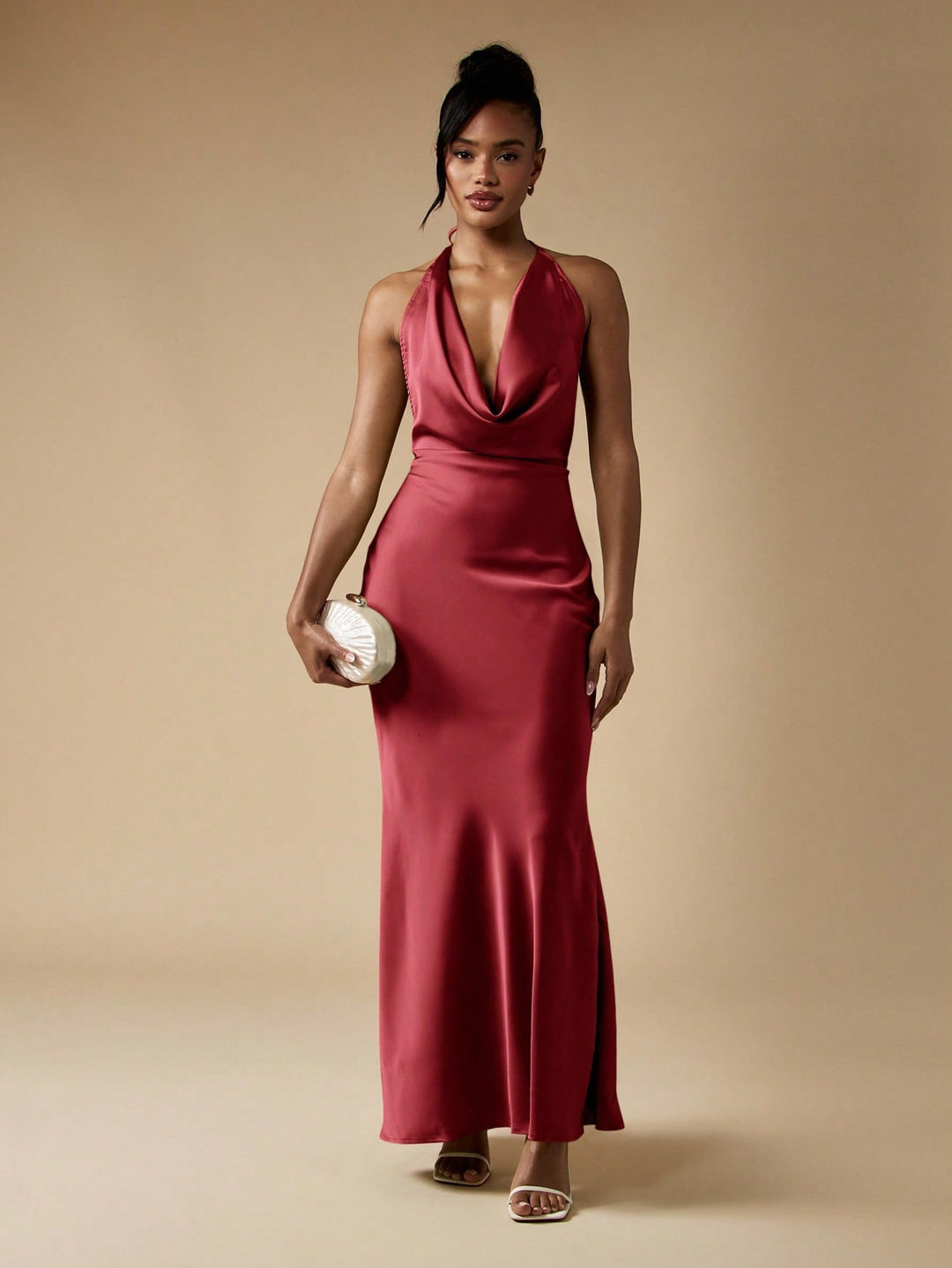 Rochie maxi SHEIN, vișiniu