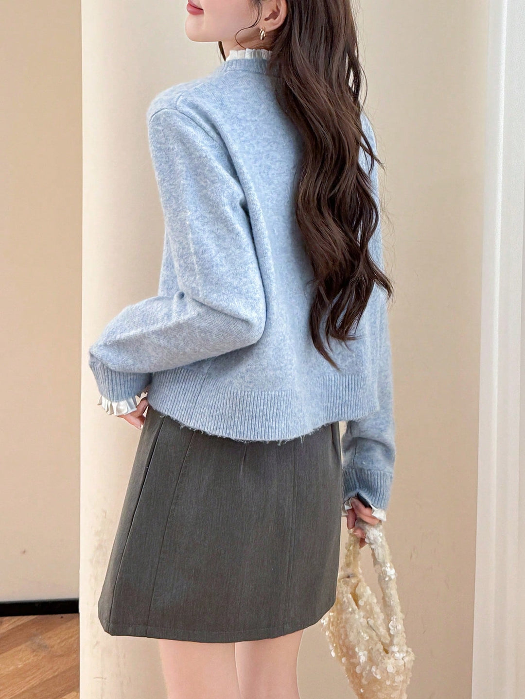Cardigan SHEIN, albastru