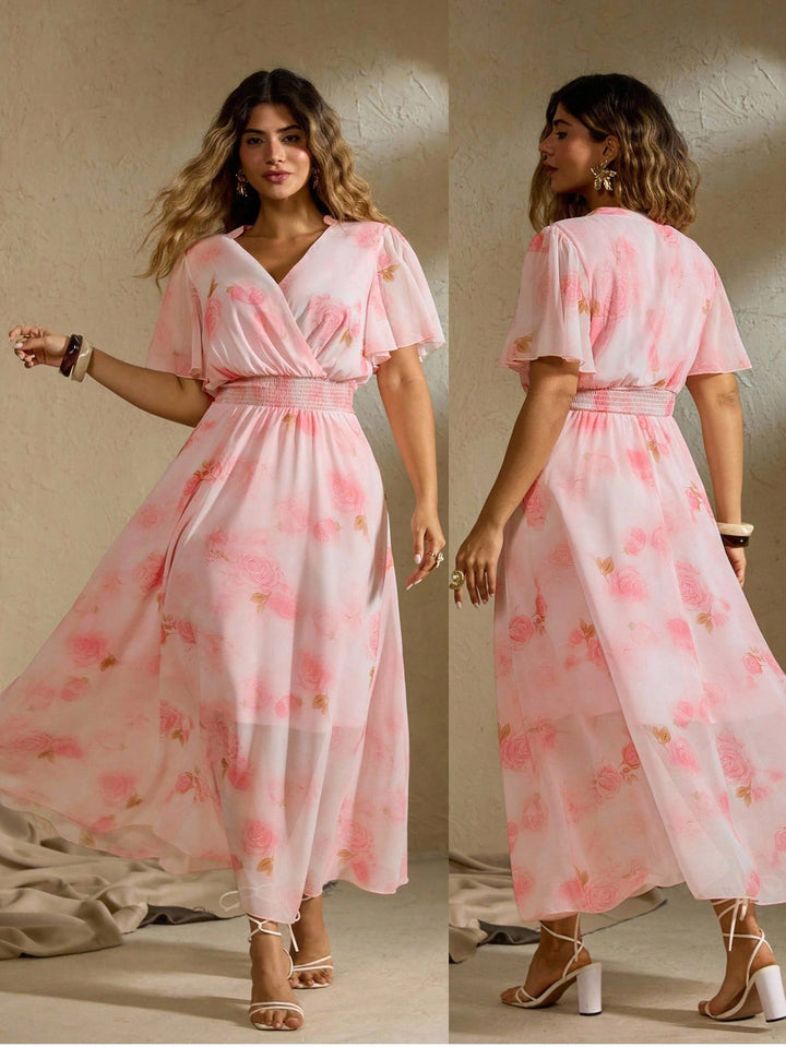 Rochie maxi SHEIN, mix culori