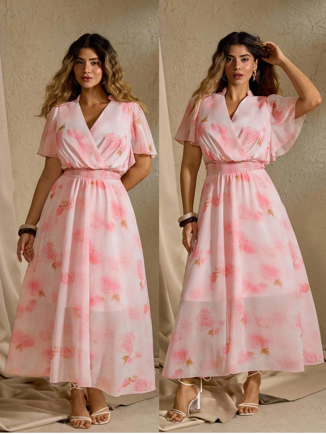 Rochie maxi SHEIN, mix culori