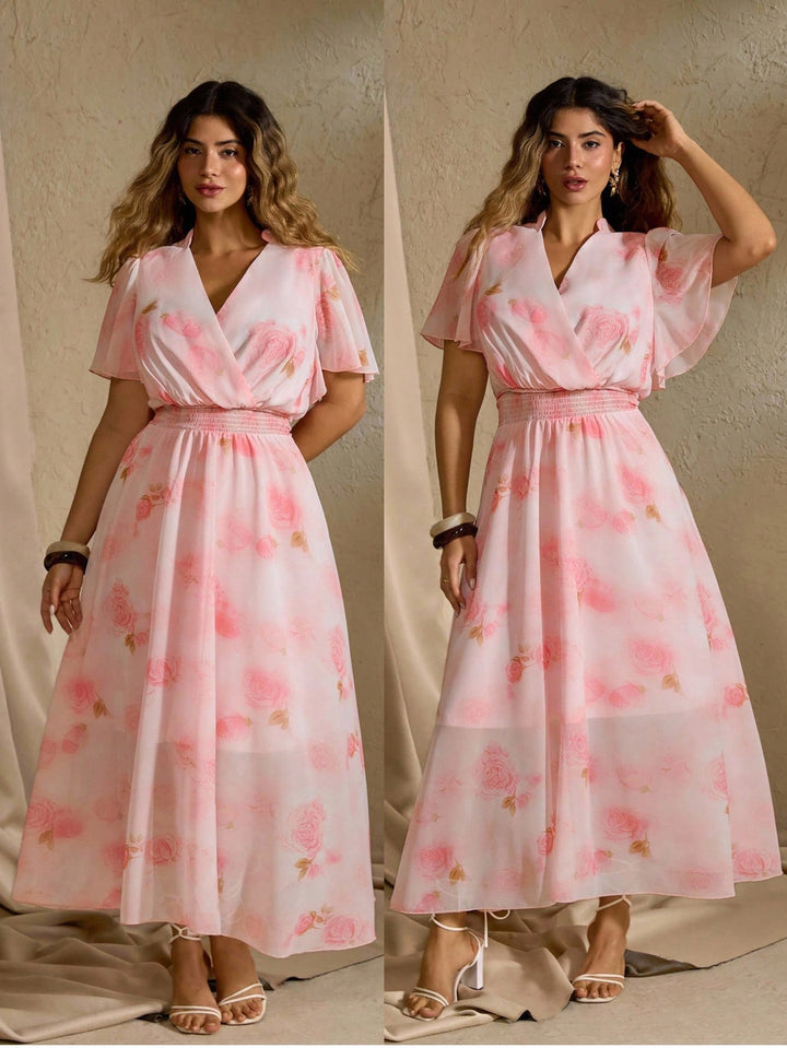 Rochie maxi SHEIN, mix culori