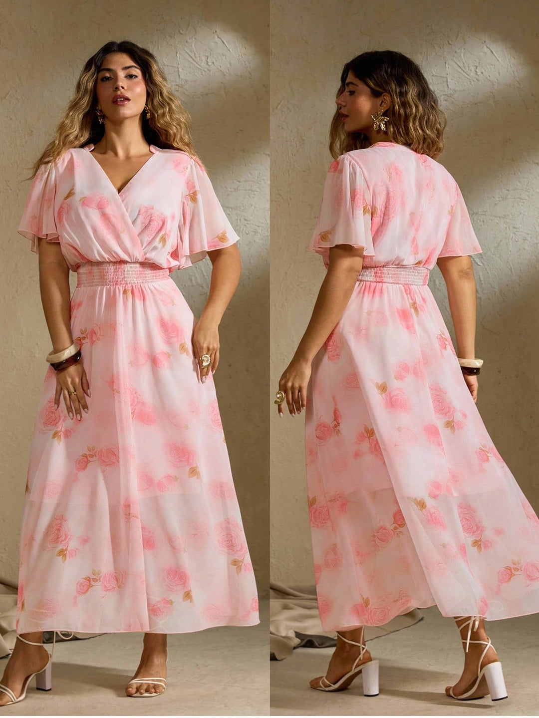 Rochie maxi SHEIN, mix culori
