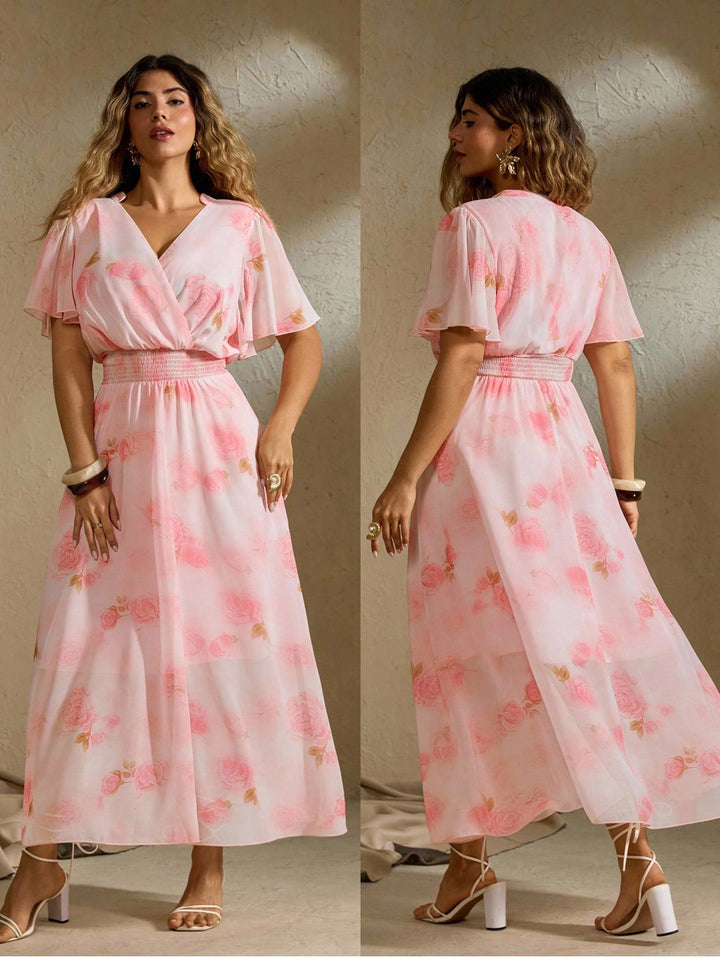 Rochie maxi SHEIN, mix culori