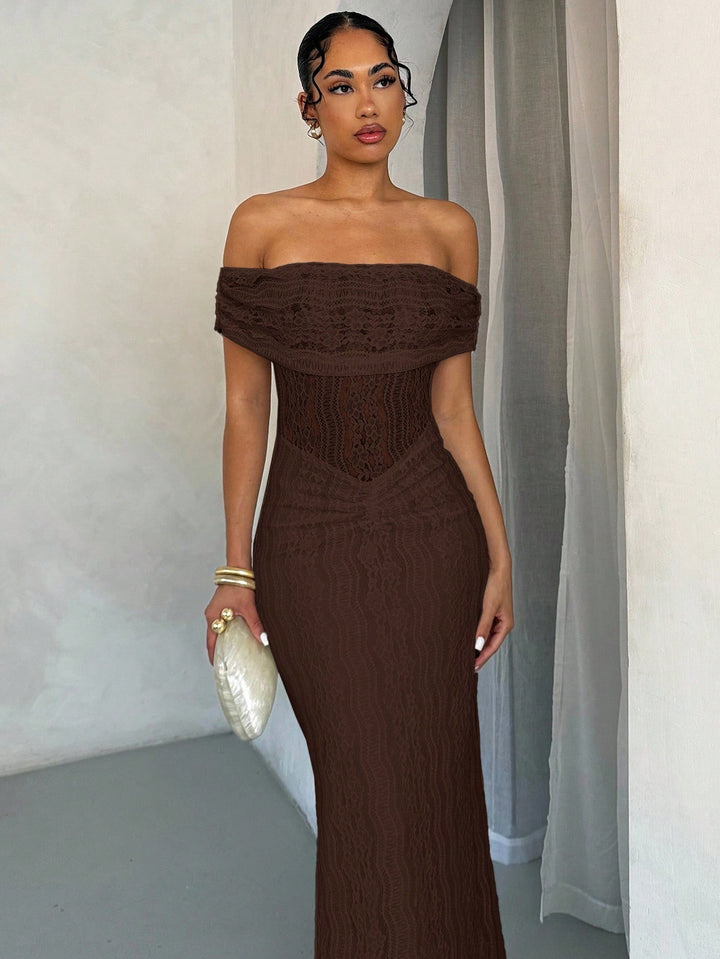 Rochie maxi SHEIN, maro