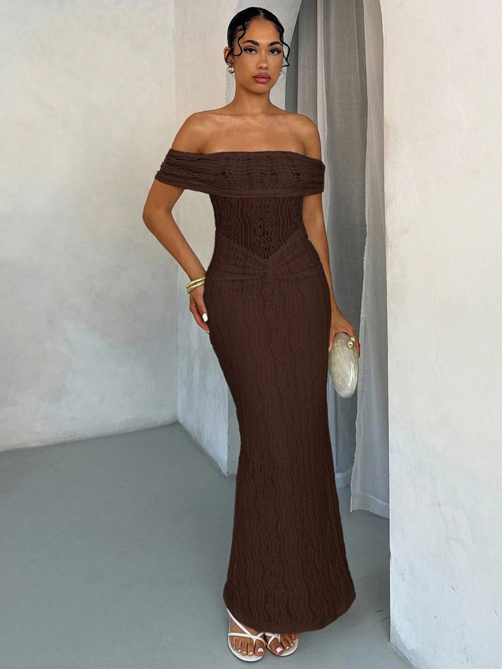 Rochie maxi SHEIN, maro