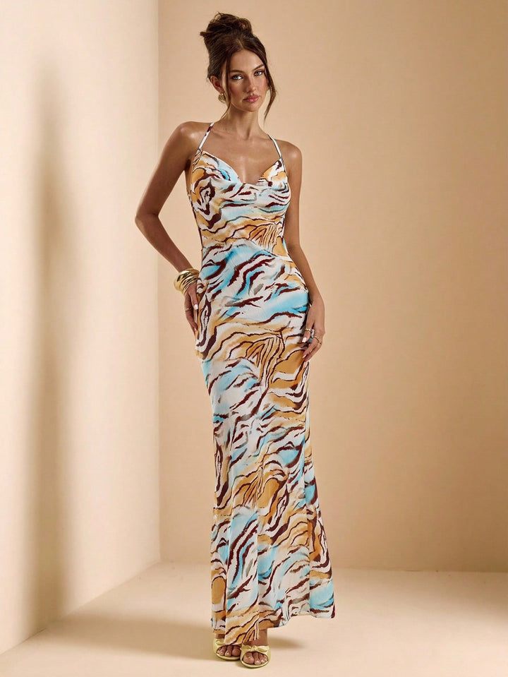 Rochie maxi SHEIN, albastru