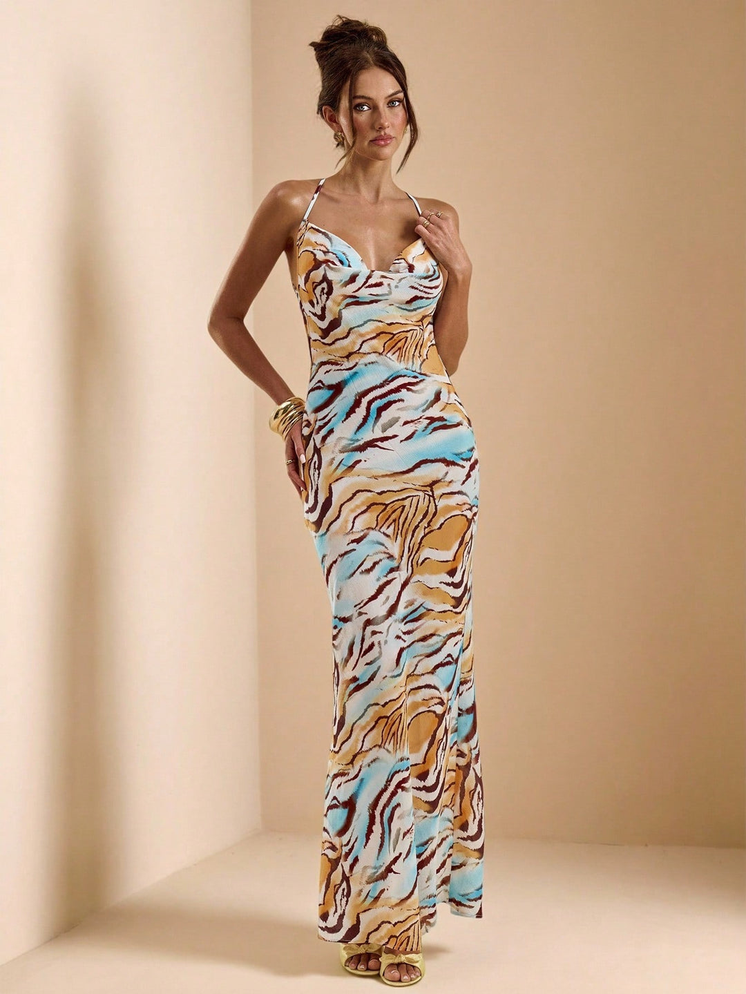 Rochie maxi SHEIN, albastru