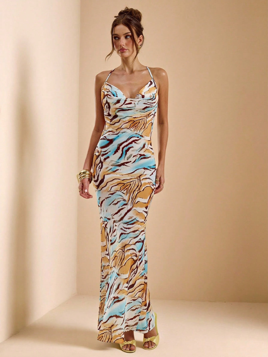 Rochie maxi SHEIN, albastru