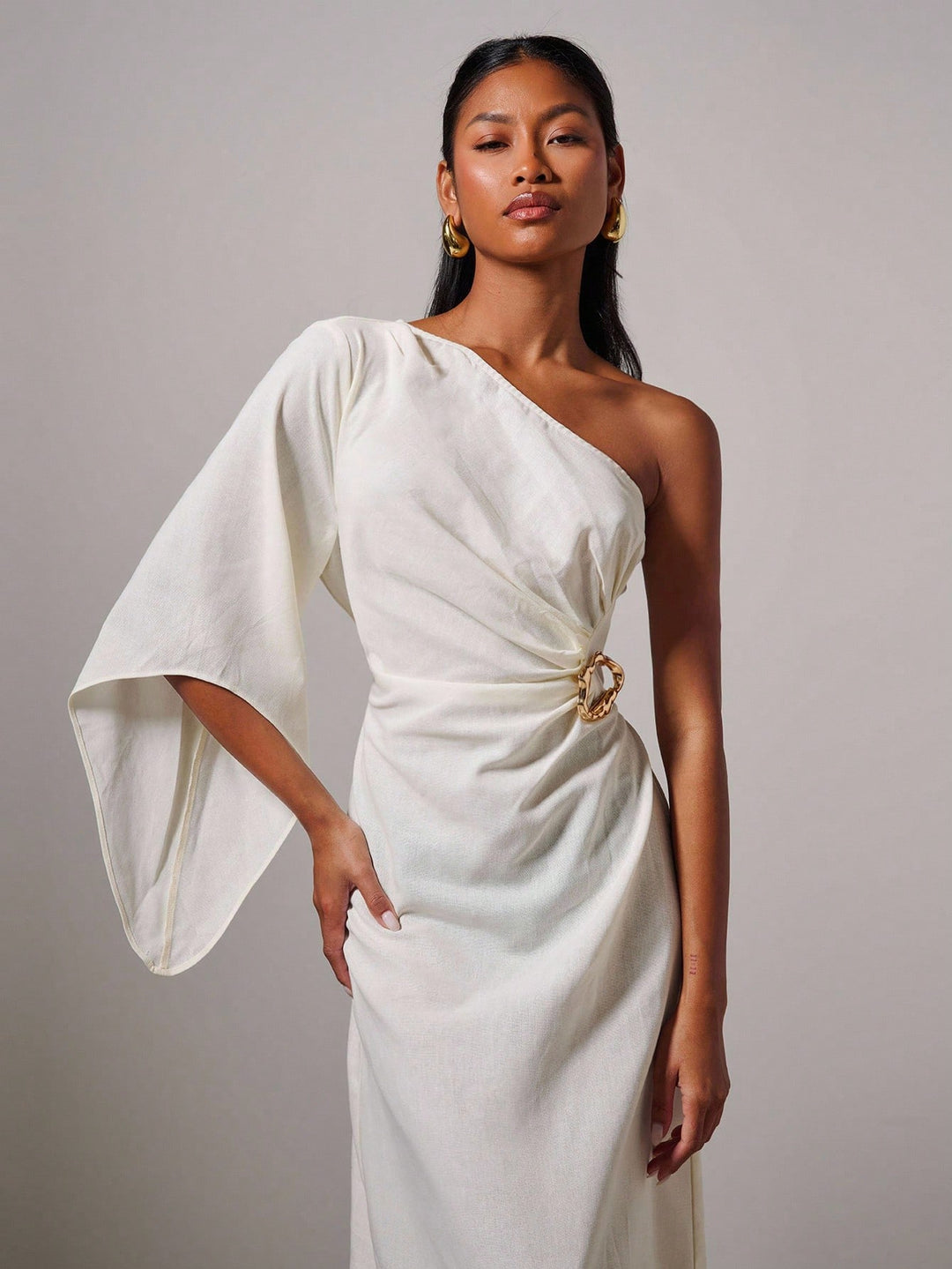 Rochie maxi SHEIN, alb