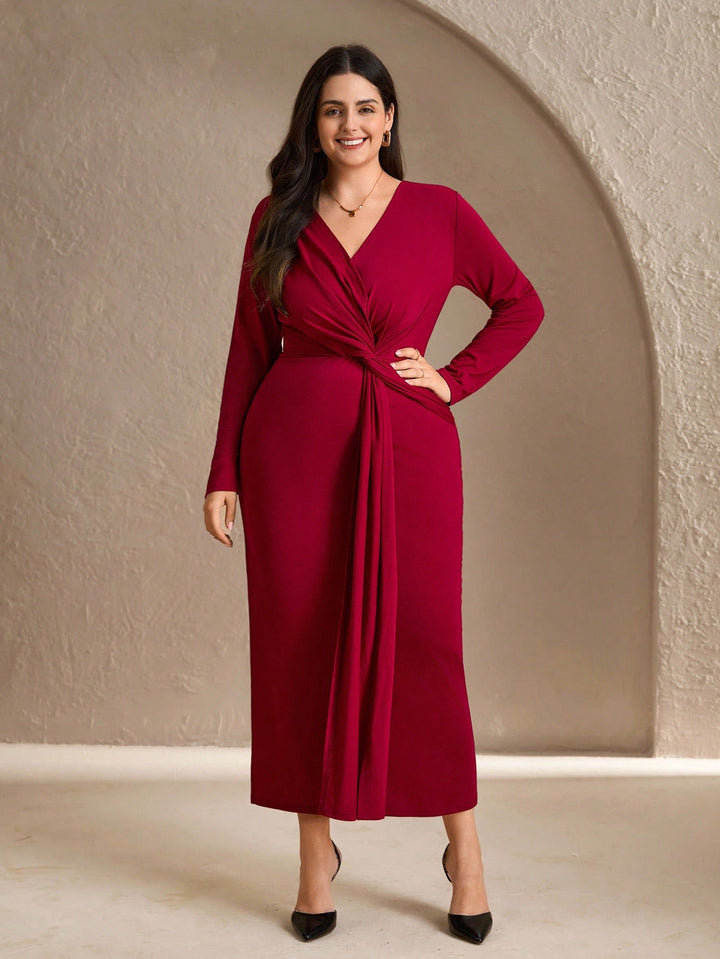 Rochie maxi SHEIN, vișiniu