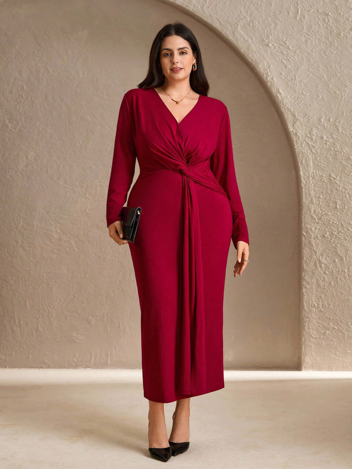 Rochie maxi SHEIN, vișiniu