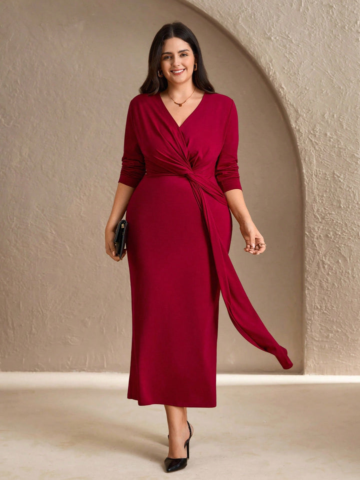 Rochie maxi SHEIN, vișiniu