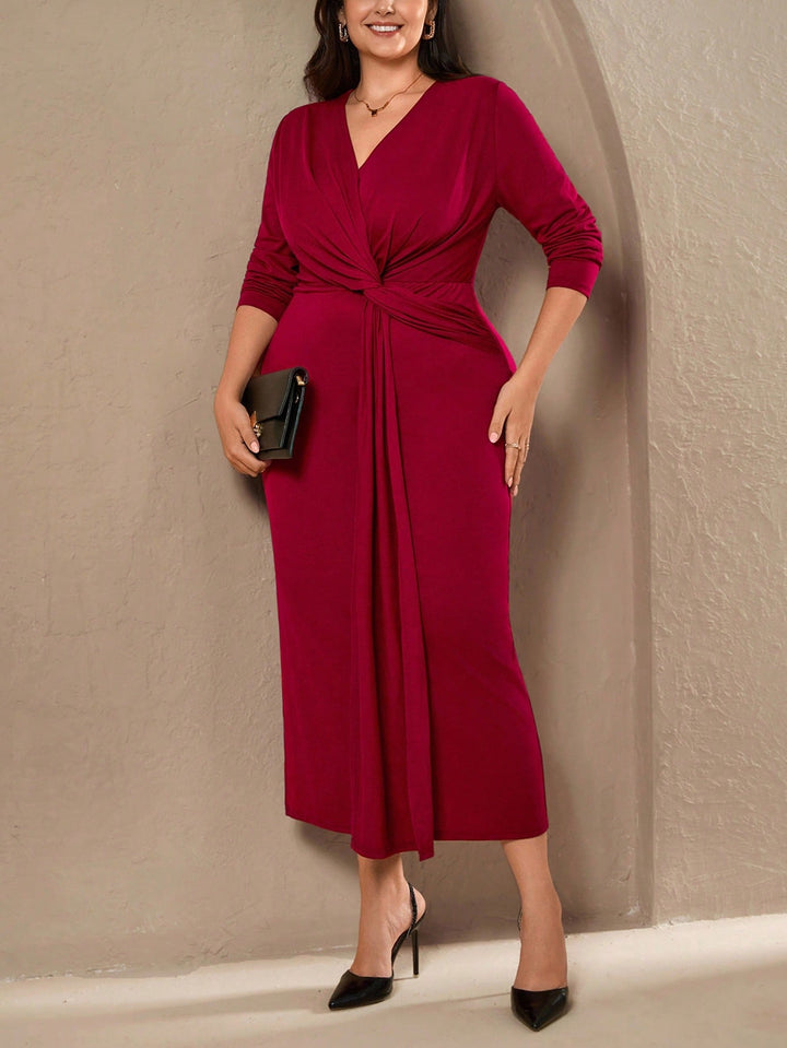 Rochie maxi SHEIN, vișiniu