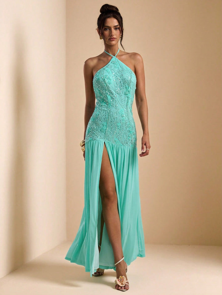 Rochie maxi SHEIN, verde