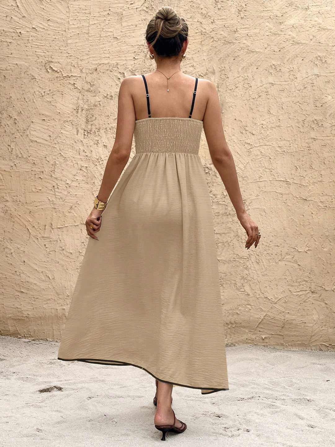 SHEIN maxi ruha, barna