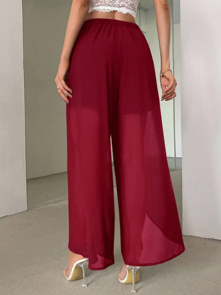 Pantaloni SHEIN, vișiniu