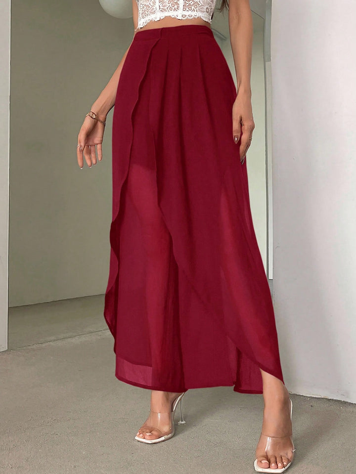 Pantaloni SHEIN, vișiniu