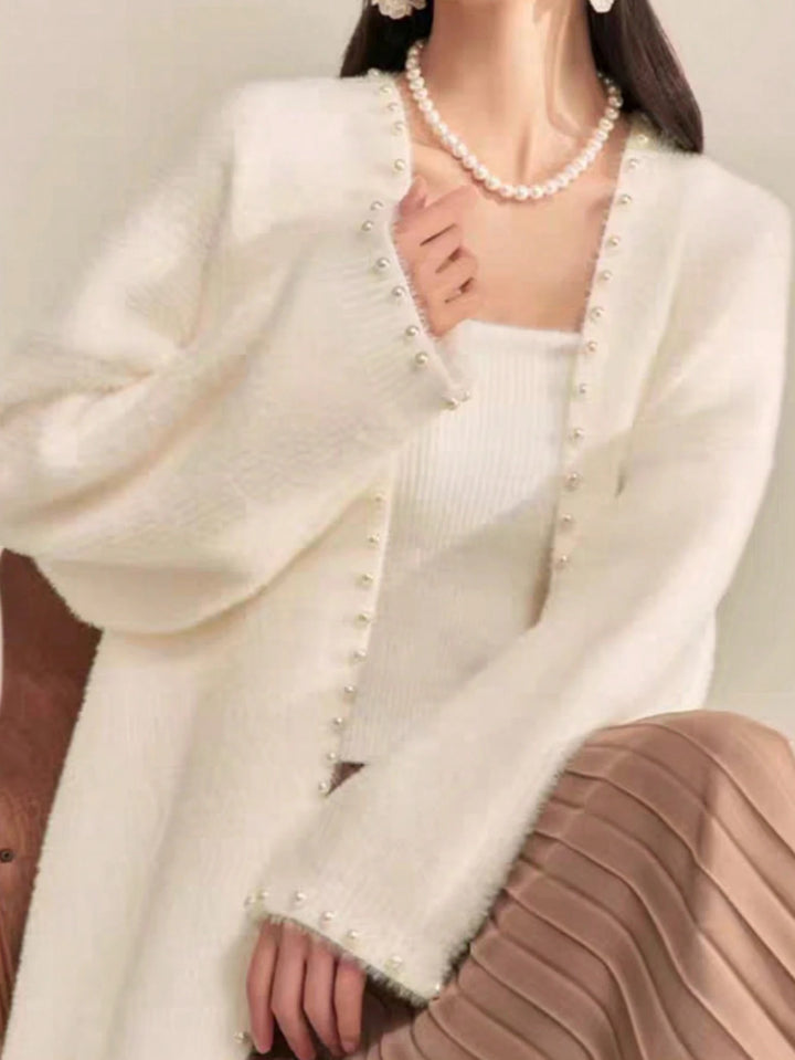 Cardigan SHEIN, alb
