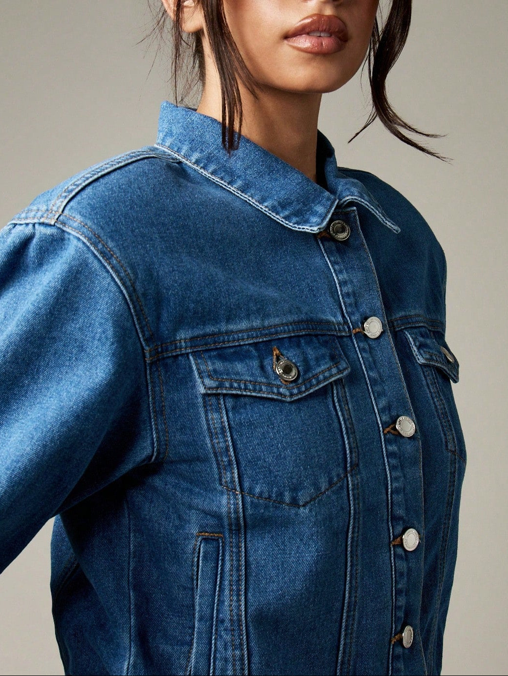 SHEIN Jean Jacket, Blue