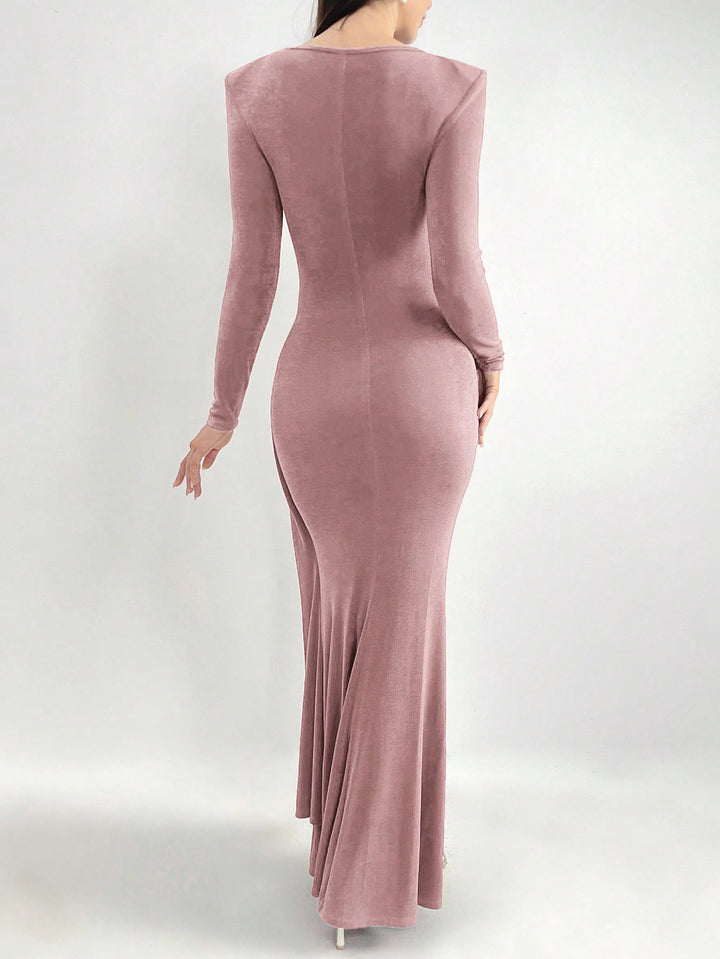 Rochie maxi SHEIN, roz
