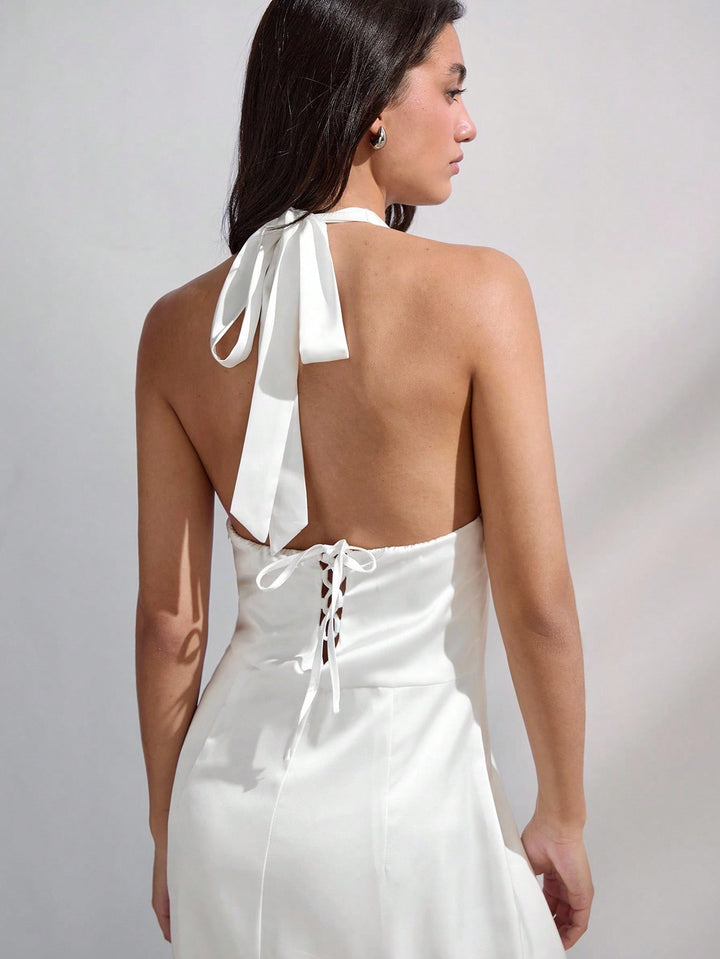 Rochie maxi SHEIN, alb