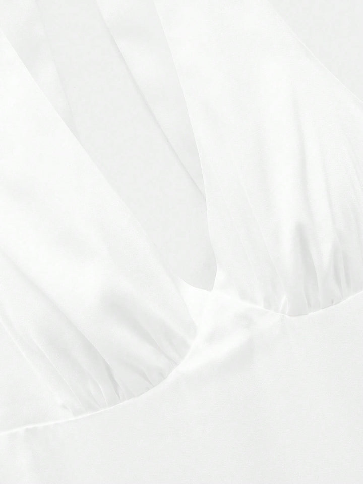 Rochie maxi SHEIN, alb