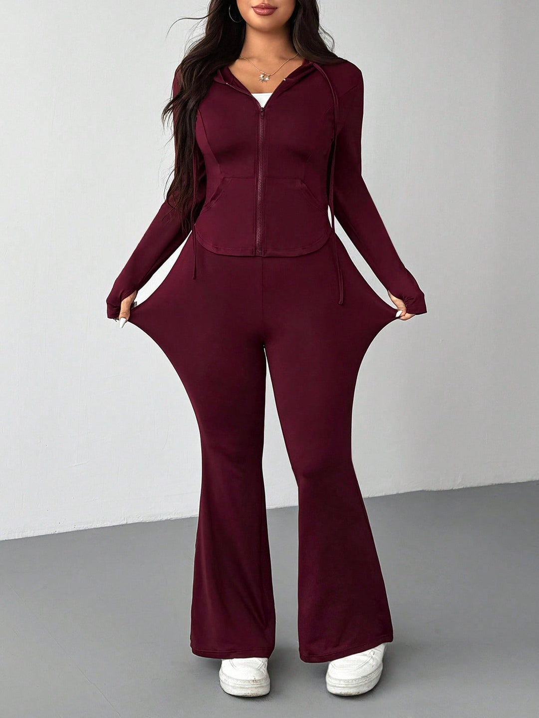 SHEIN szett, meggypiros