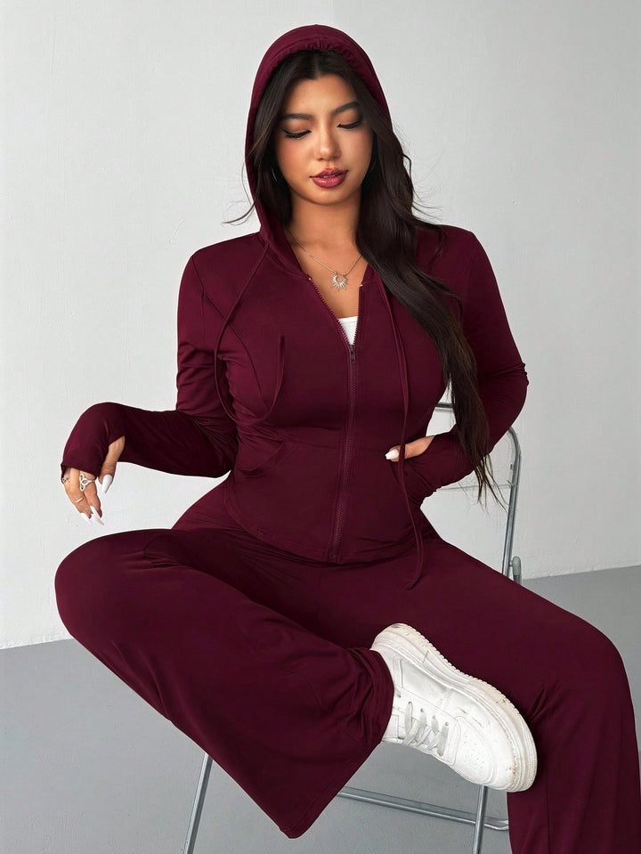 SHEIN szett, meggypiros